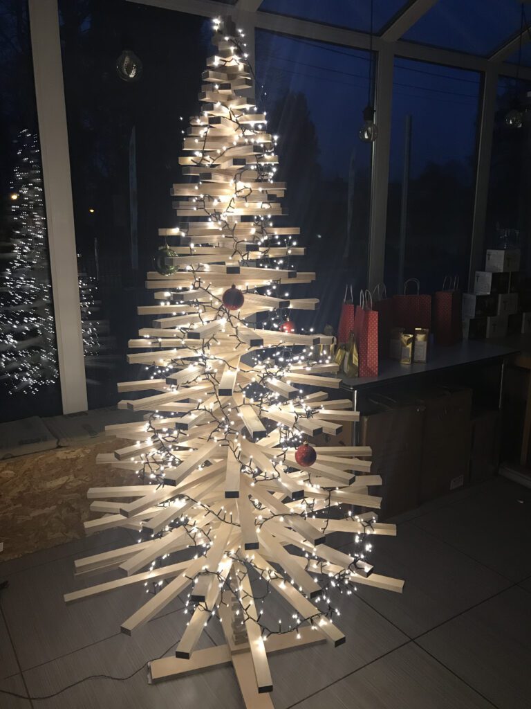 Houten kerstboom