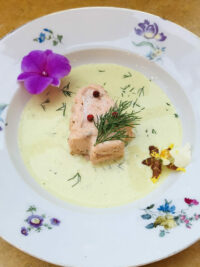 Christmas catering salmon mousse